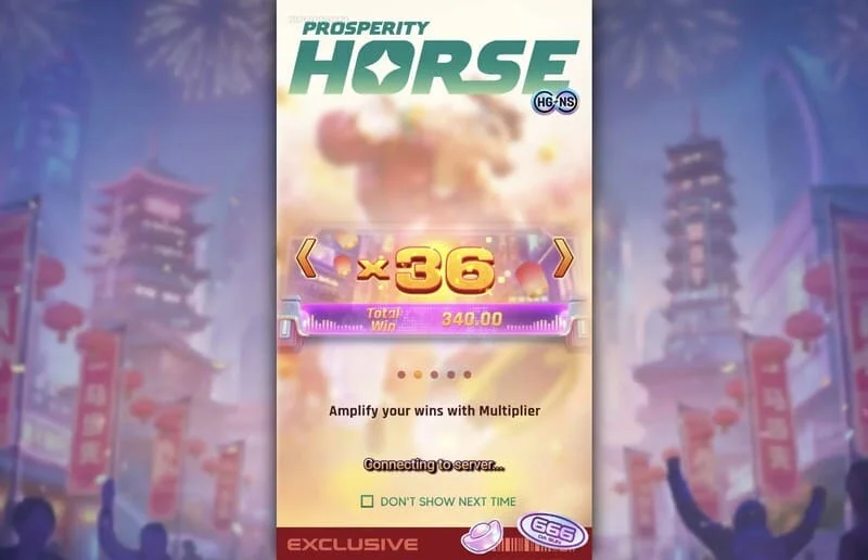 Prosperity Horse - progressive multiplier in special feature