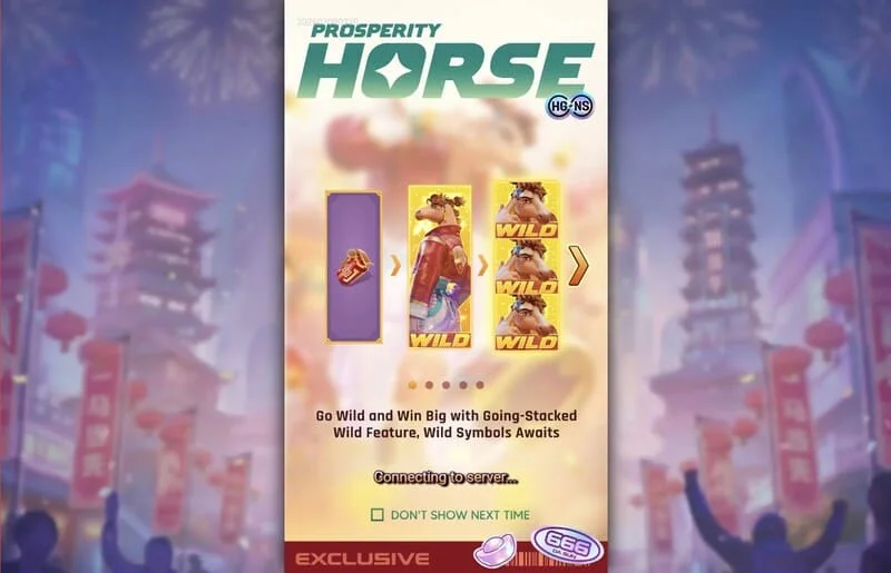 Prosperity Horse - stacked Wild on the reels